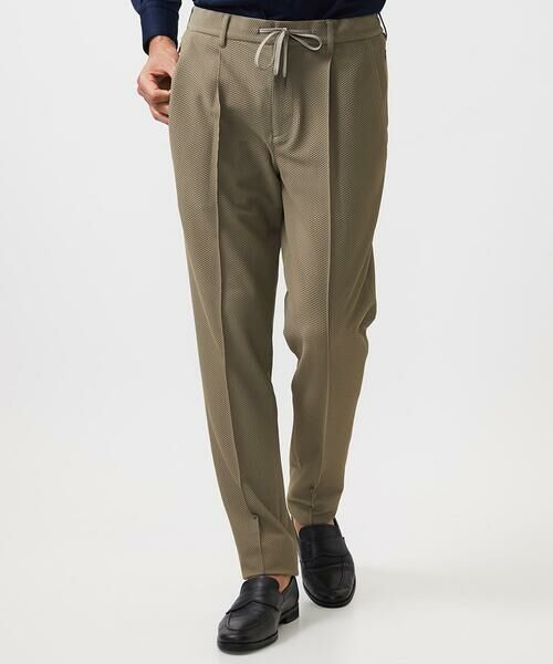 MICHEL KLEIN HOMME / ミッシェルクランオム チノ・ワークパンツ | 【セットアップ】ワンタックイージースラックスパンツ | 詳細1