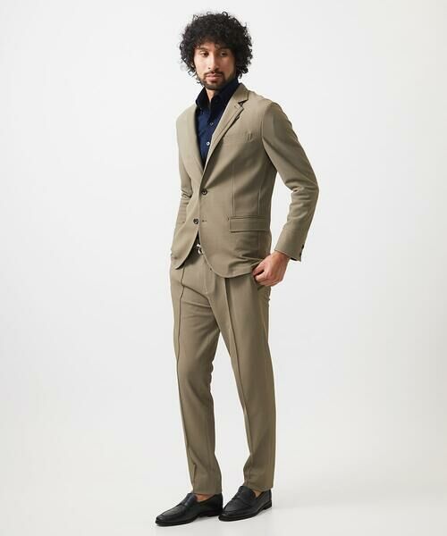 MICHEL KLEIN HOMME / ミッシェルクランオム チノ・ワークパンツ | 【セットアップ】ワンタックイージースラックスパンツ | 詳細2