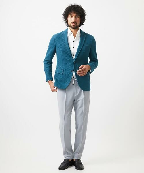 MICHEL KLEIN HOMME / ミッシェルクランオム チノ・ワークパンツ | 【セットアップ】ワンタックイージースラックスパンツ | 詳細14