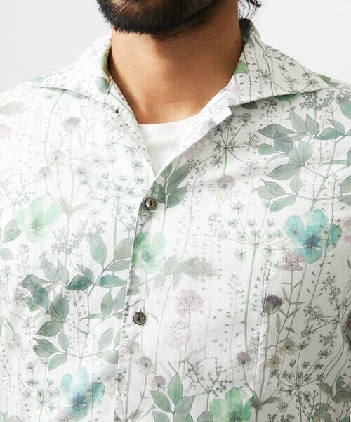 MICHEL KLEIN HOMME / ミッシェルクランオム シャツ・ブラウス | 《日本製》フラワー柄半袖シャツ | 詳細9