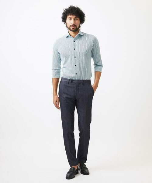 MICHEL KLEIN HOMME / ミッシェルクランオム シャツ・ブラウス | 《日本製》ストレッチラッセル七分袖シャツ | 詳細3