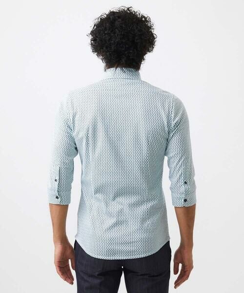 MICHEL KLEIN HOMME / ミッシェルクランオム シャツ・ブラウス | 《日本製》ストレッチラッセル七分袖シャツ | 詳細6