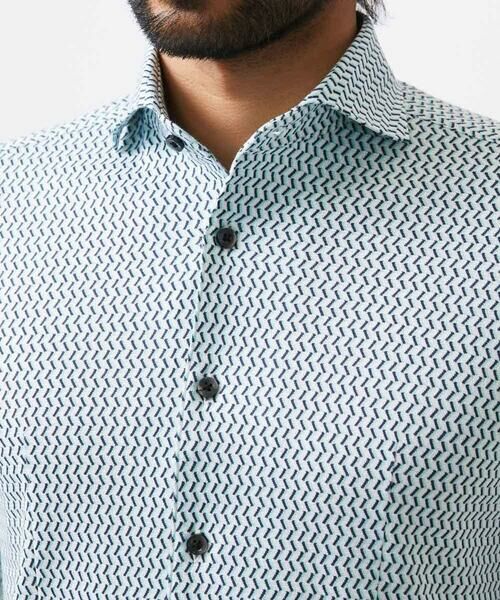 MICHEL KLEIN HOMME / ミッシェルクランオム シャツ・ブラウス | 《日本製》ストレッチラッセル七分袖シャツ | 詳細7