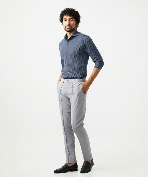 MICHEL KLEIN HOMME / ミッシェルクランオム シャツ・ブラウス | 《日本製》ストレッチラッセル七分袖シャツ | 詳細16