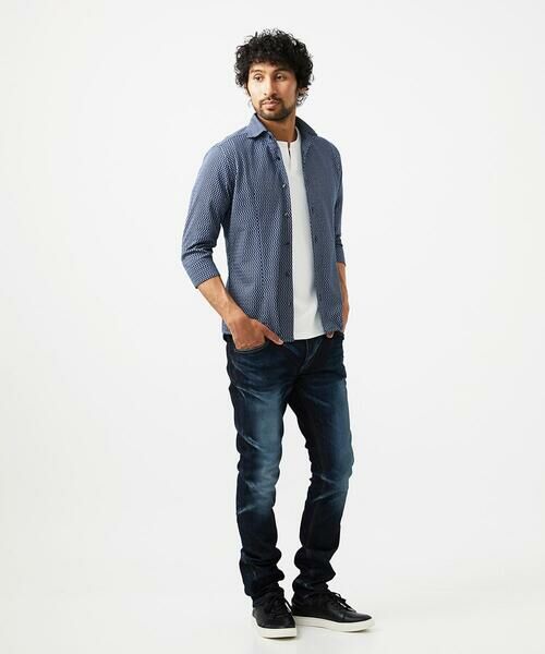 MICHEL KLEIN HOMME / ミッシェルクランオム シャツ・ブラウス | 《日本製》ストレッチラッセル七分袖シャツ | 詳細17