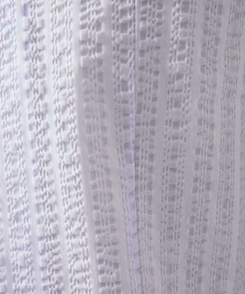 MICHEL KLEIN HOMME / ミッシェルクランオム シャツ・ブラウス | リップルストライプ七分袖シャツ | 詳細13