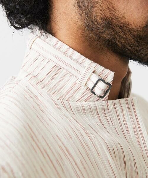 MICHEL KLEIN HOMME / ミッシェルクランオム テーラードジャケット | ストライプ柄コンバーチブルジャケット | 詳細12