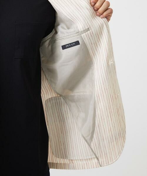 MICHEL KLEIN HOMME / ミッシェルクランオム テーラードジャケット | ストライプ柄コンバーチブルジャケット | 詳細13