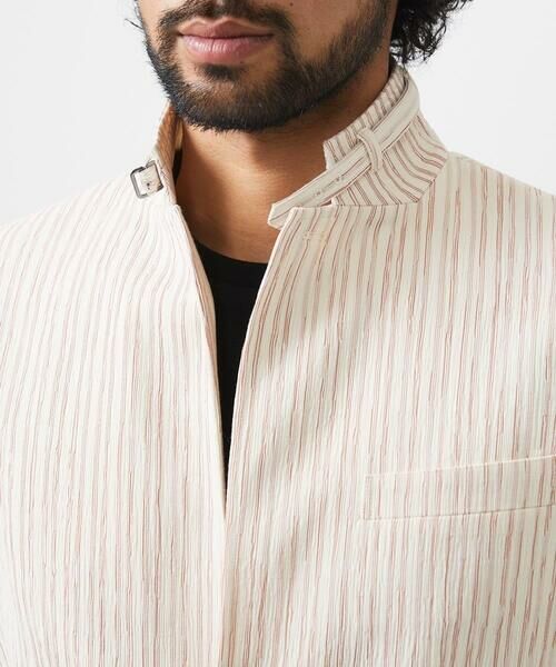 MICHEL KLEIN HOMME / ミッシェルクランオム テーラードジャケット | ストライプ柄コンバーチブルジャケット | 詳細7