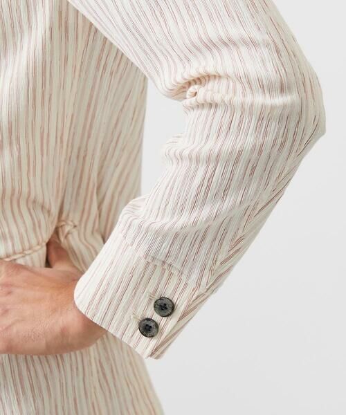 MICHEL KLEIN HOMME / ミッシェルクランオム テーラードジャケット | ストライプ柄コンバーチブルジャケット | 詳細8