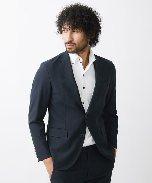 MICHEL KLEIN HOMME/ミッシェルクランオム テーラードジャケット セットアップ ブラック 48 MICHEL KLEIN HOMME/ミッシェルクランオム テーラードジャケット セットアップ ブラック 48