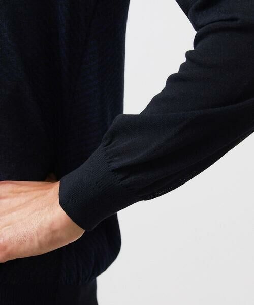 MICHEL KLEIN HOMME / ミッシェルクランオム カーディガン・ボレロ | ダイアゴナル柄ニットカーディガン | 詳細7