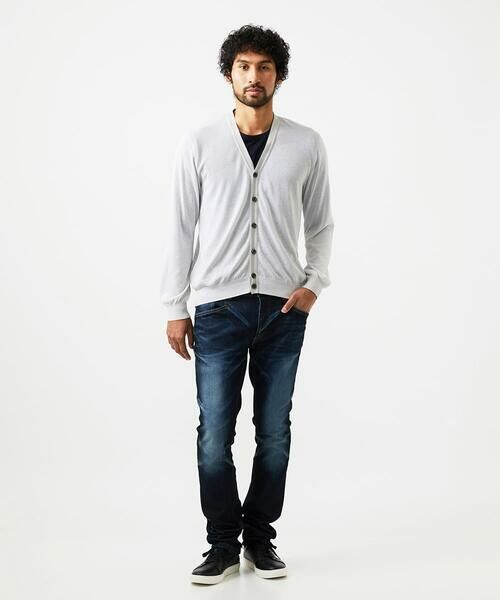 MICHEL KLEIN HOMME / ミッシェルクランオム カーディガン・ボレロ | ダイアゴナル柄ニットカーディガン | 詳細11