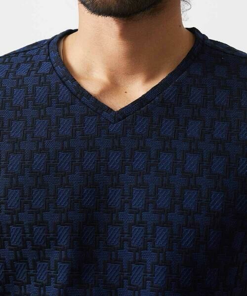 MICHEL KLEIN HOMME / ミッシェルクランオム カットソー | 《日本製》リンクスVネック半袖カットソー | 詳細7