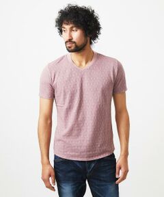 MICHEL KLEIN HOMME / ミッシェルクランオム カットソー | 《日本製》リンクスVネック半袖カットソー