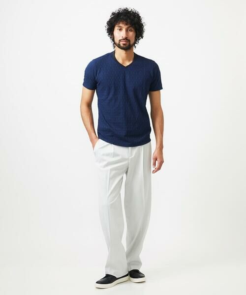 MICHEL KLEIN HOMME / ミッシェルクランオム カットソー | 《日本製》リンクスVネック半袖カットソー | 詳細2