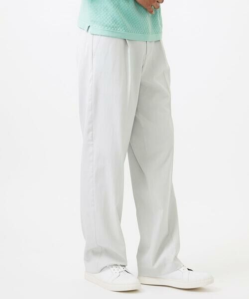 MICHEL KLEIN HOMME/ミッシェルクランオム ワイドパンツ ライトグレー 51 MICHEL KLEIN HOMME/ミッシェルクランオム ワイドパンツ ライトグレー 51