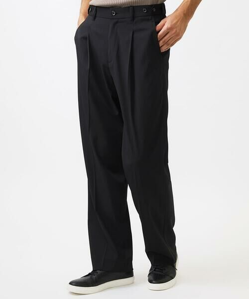 MICHEL KLEIN HOMME/ミッシェルクランオム ワイドパンツ ブラック 48 MICHEL KLEIN HOMME/ミッシェルクランオム ワイドパンツ ブラック 48