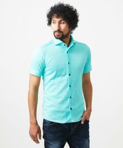 MICHEL KLEIN HOMME / ミッシェルクランオム シャツ・ブラウス | 《日本製》ジャガード柄半袖シャツ