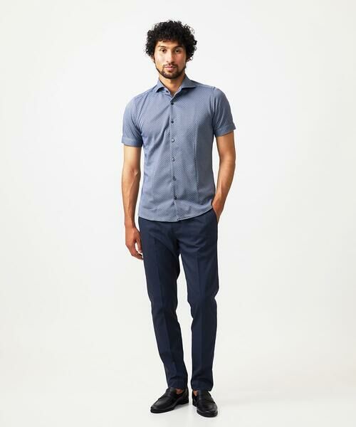 MICHEL KLEIN HOMME / ミッシェルクランオム シャツ・ブラウス | 《日本製》ジャガード柄半袖シャツ | 詳細6