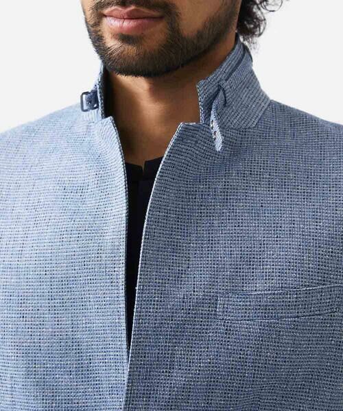 MICHEL KLEIN HOMME / ミッシェルクランオム テーラードジャケット | カラミメッシュコンバーチブルジャケット | 詳細7