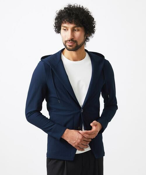 MICHEL KLEIN HOMME / ミッシェルクランオム パーカー | サッカー柄フードジャケット | 詳細2