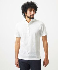 MICHEL KLEIN HOMME / ミッシェルクランオム カットソー | 《日本製》幾何学柄ポロシャツ