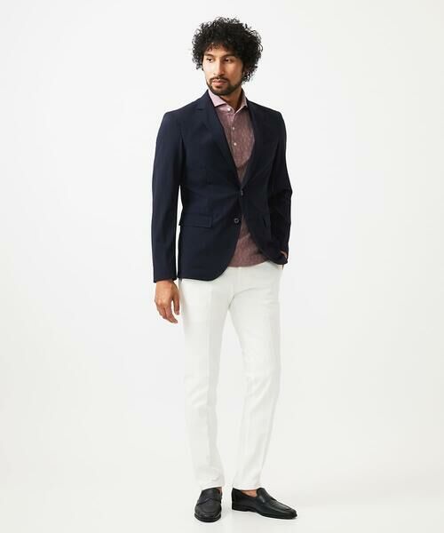 MICHEL KLEIN HOMME / ミッシェルクランオム カットソー | 《日本製》幾何学柄ポロシャツ | 詳細2