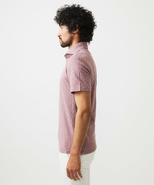 MICHEL KLEIN HOMME / ミッシェルクランオム カットソー | 《日本製》幾何学柄ポロシャツ | 詳細3