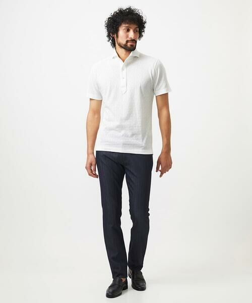 MICHEL KLEIN HOMME / ミッシェルクランオム カットソー | 《日本製》幾何学柄ポロシャツ | 詳細11