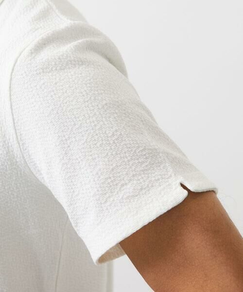 MICHEL KLEIN HOMME / ミッシェルクランオム カットソー | 《日本製》モザイク柄ジップアップポロシャツ | 詳細5