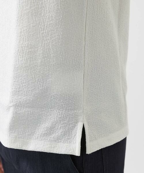 MICHEL KLEIN HOMME / ミッシェルクランオム カットソー | 《日本製》モザイク柄ジップアップポロシャツ | 詳細6