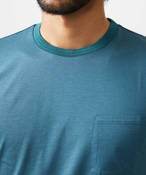 MICHEL KLEIN HOMME / ミッシェルクランオム カットソー | ニット衿クルーネックカットソー | 詳細4