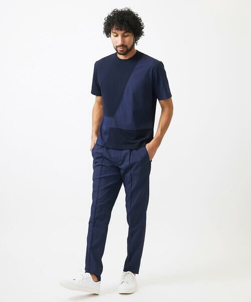 MICHEL KLEIN HOMME / ミッシェルクランオム カットソー | 【セットアップ】切り替えクルーネック半袖カットソー | 詳細2