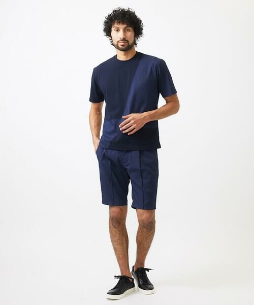 MICHEL KLEIN HOMME / ミッシェルクランオム カットソー | 【セットアップ】切り替えクルーネック半袖カットソー | 詳細3