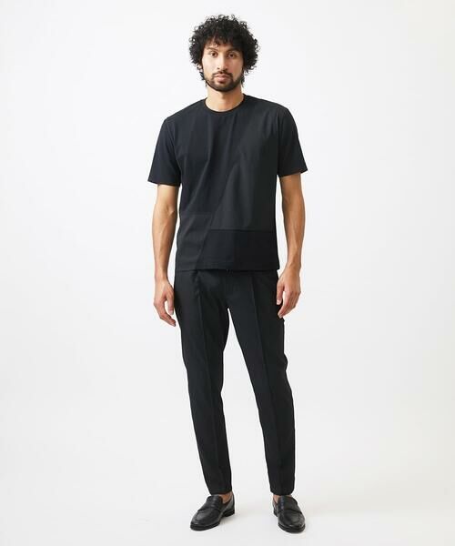 MICHEL KLEIN HOMME / ミッシェルクランオム カットソー | 【セットアップ】切り替えクルーネック半袖カットソー | 詳細4