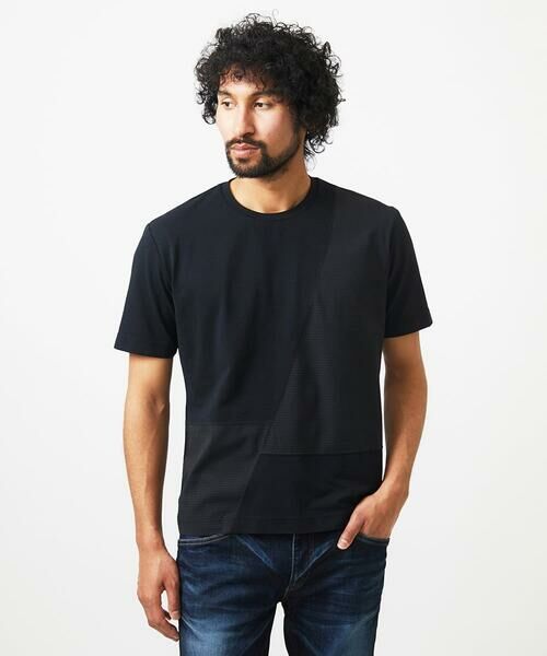 MICHEL KLEIN HOMME / ミッシェルクランオム カットソー | 【セットアップ】切り替えクルーネック半袖カットソー | 詳細5