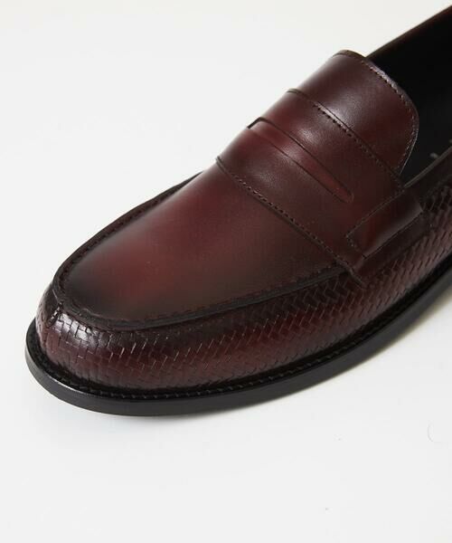 MICHEL KLEIN HOMME / ミッシェルクランオム フラットシューズ | カーボンクロス綾織柄ローファー | 詳細3