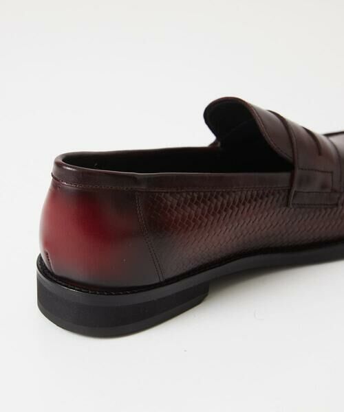 MICHEL KLEIN HOMME / ミッシェルクランオム フラットシューズ | カーボンクロス綾織柄ローファー | 詳細4