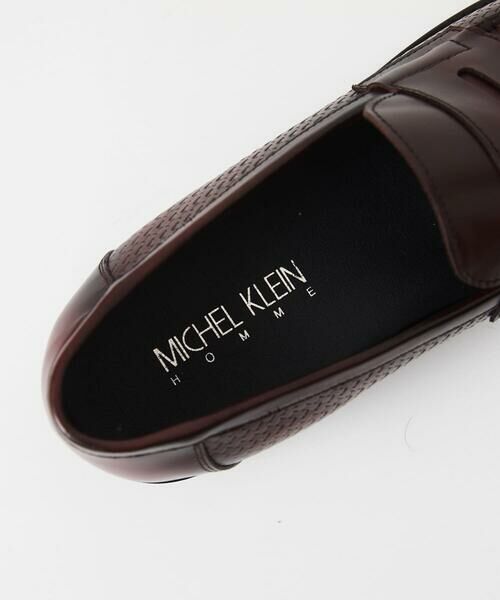 MICHEL KLEIN HOMME / ミッシェルクランオム フラットシューズ | カーボンクロス綾織柄ローファー | 詳細5