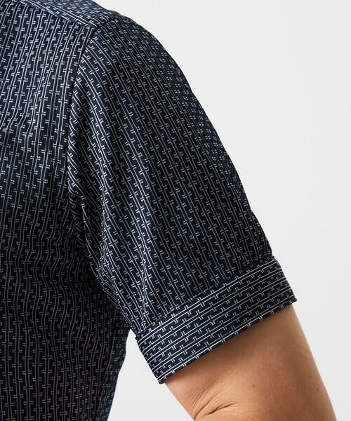 MICHEL KLEIN HOMME / ミッシェルクランオム シャツ・ブラウス | 《日本製》ジャガード半袖シャツ | 詳細10