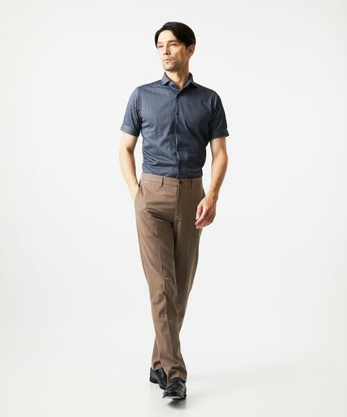 MICHEL KLEIN HOMME / ミッシェルクランオム シャツ・ブラウス | 《日本製》ジャガード半袖シャツ | 詳細5