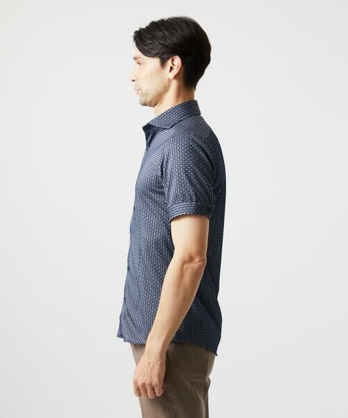 MICHEL KLEIN HOMME / ミッシェルクランオム シャツ・ブラウス | 《日本製》ジャガード半袖シャツ | 詳細6