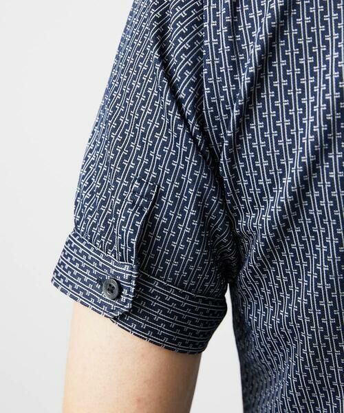 MICHEL KLEIN HOMME / ミッシェルクランオム シャツ・ブラウス | 《日本製》ジャガード半袖シャツ | 詳細8