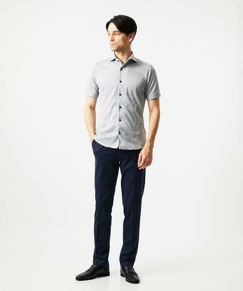 MICHEL KLEIN HOMME / ミッシェルクランオム シャツ・ブラウス | 《日本製》ジャガード半袖シャツ | 詳細14