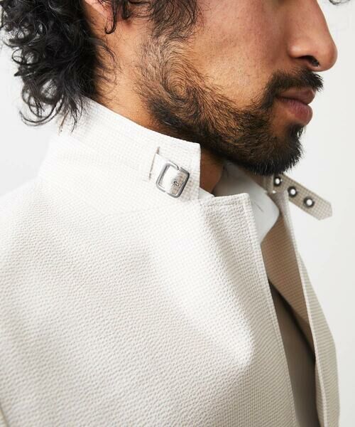 MICHEL KLEIN HOMME / ミッシェルクランオム テーラードジャケット | メッシュ調コンバーチブルジャケット | 詳細12