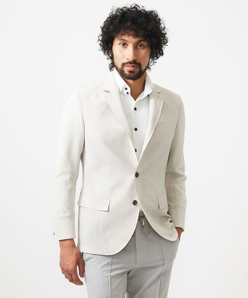 MICHEL KLEIN HOMME / ミッシェルクランオム テーラードジャケット | メッシュ調コンバーチブルジャケット | 詳細4