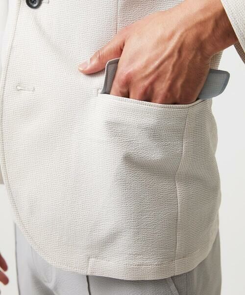 MICHEL KLEIN HOMME / ミッシェルクランオム テーラードジャケット | メッシュ調コンバーチブルジャケット | 詳細9