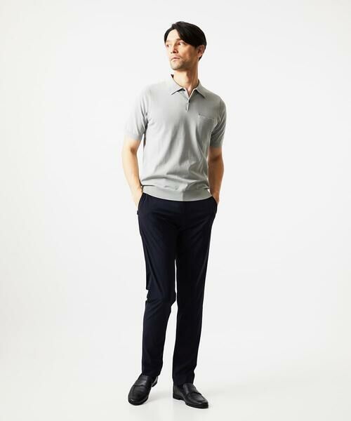 MICHEL KLEIN HOMME / ミッシェルクランオム ニット・セーター | 半袖ニットポロシャツ | 詳細2