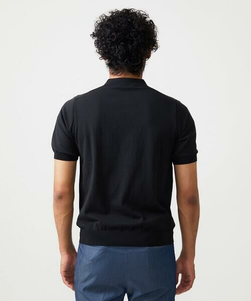 MICHEL KLEIN HOMME / ミッシェルクランオム ニット・セーター | 半袖ニットポロシャツ | 詳細5